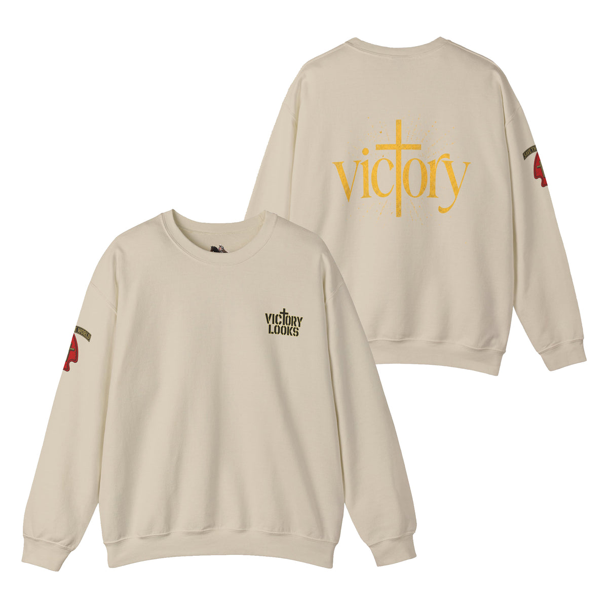 Undefeated Jesus Crewneck Sweatshirt — Victory Design
