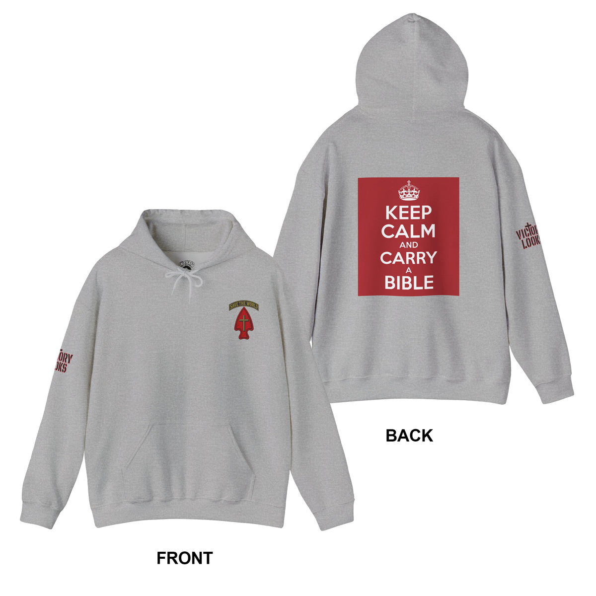 Keep Calm and Carry a Bible Hoodie - Up to 5XL