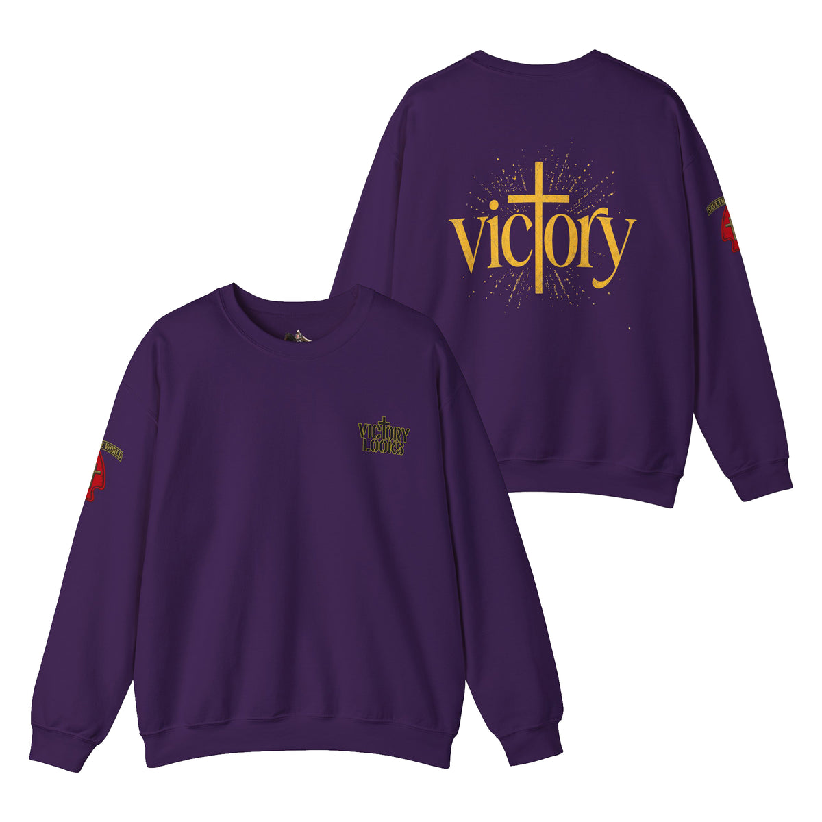 Undefeated Jesus Crewneck Sweatshirt — Victory Design