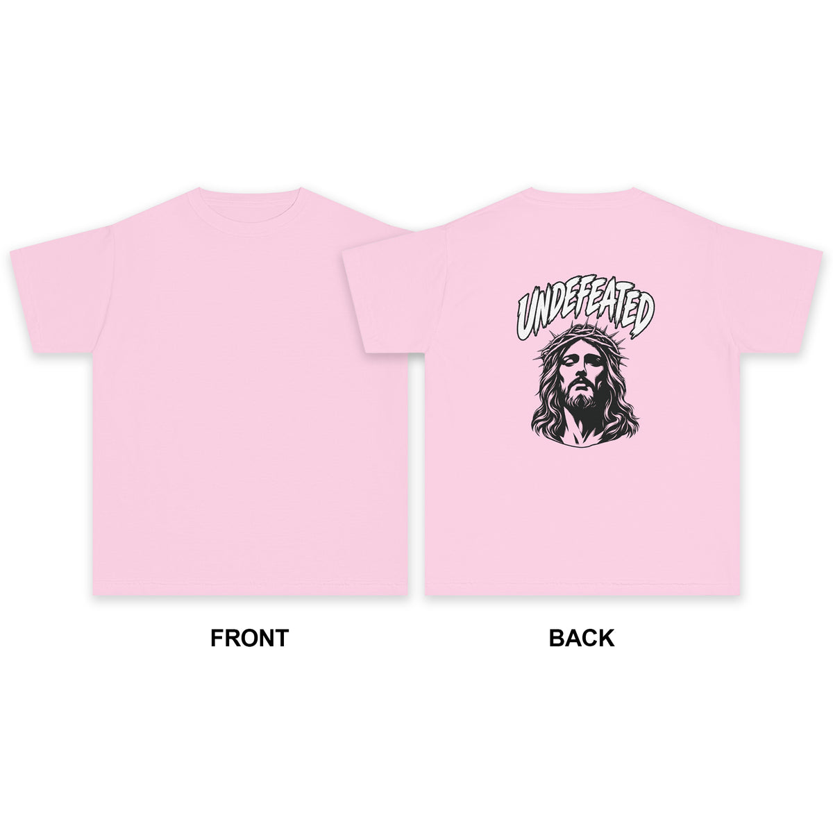 Undefeated Jesus Youth Tee — Christian Inspirational Graphic T-Shirt