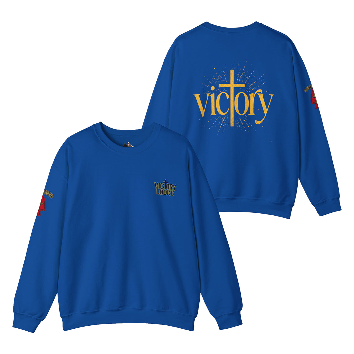 Undefeated Jesus Crewneck Sweatshirt — Victory Design