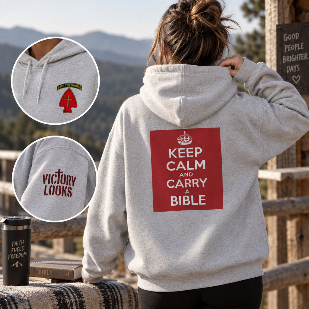Keep Calm and Carry a Bible Hoodie - Up to 5XL