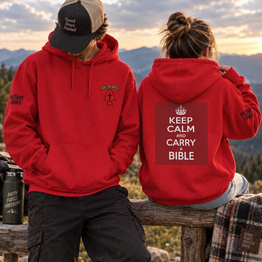 Keep Calm and Carry a Bible Hoodie - Up to 5XL