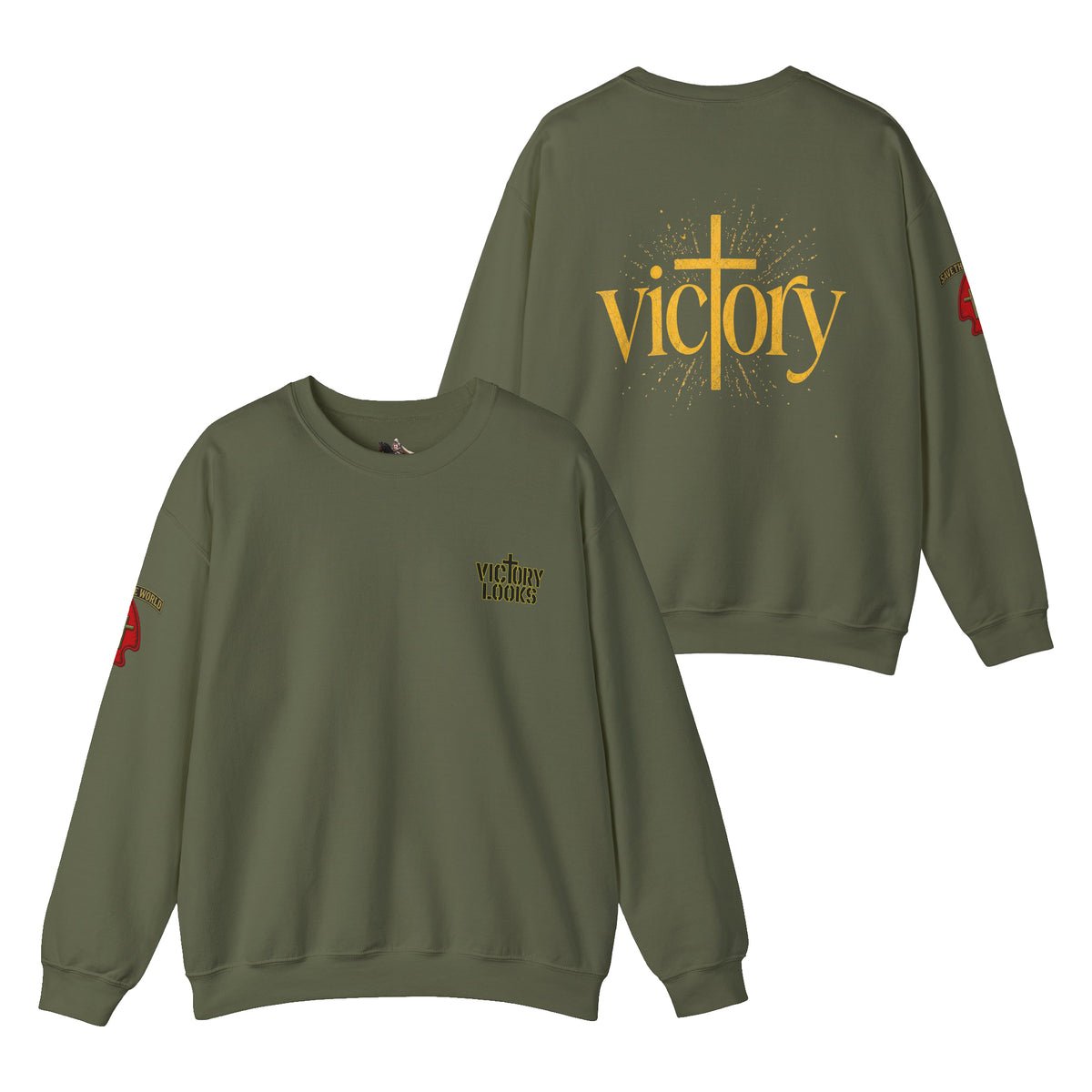 Undefeated Jesus Crewneck Sweatshirt — Victory Design