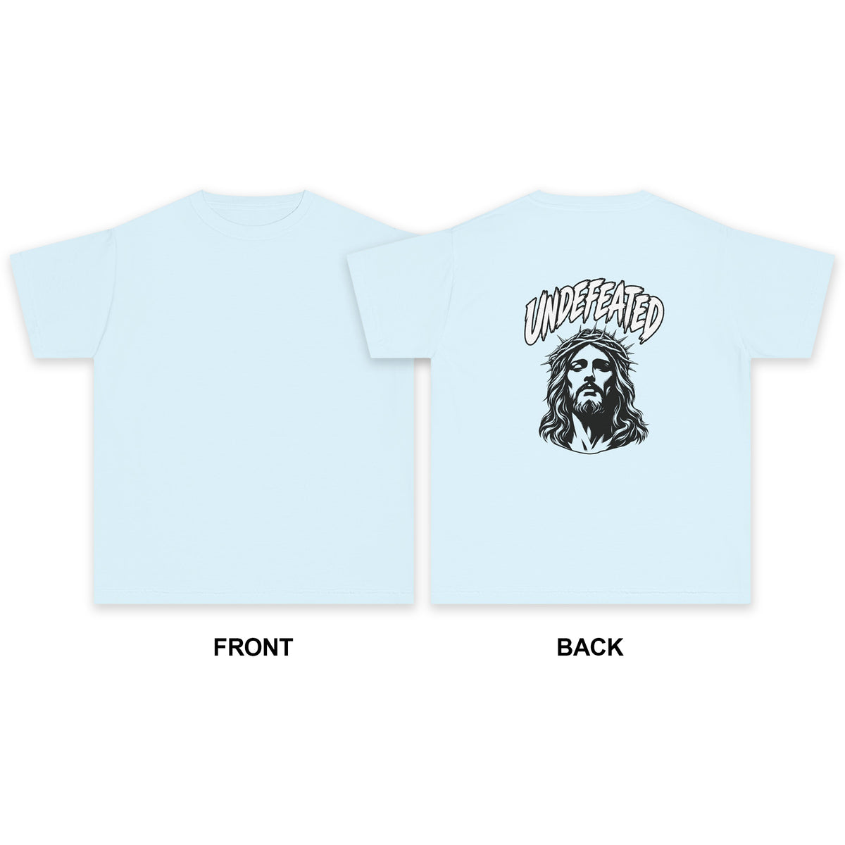 Undefeated Jesus Youth Tee — Christian Inspirational Graphic T-Shirt