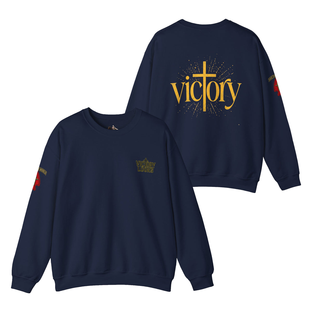 Undefeated Jesus Crewneck Sweatshirt — Victory Design