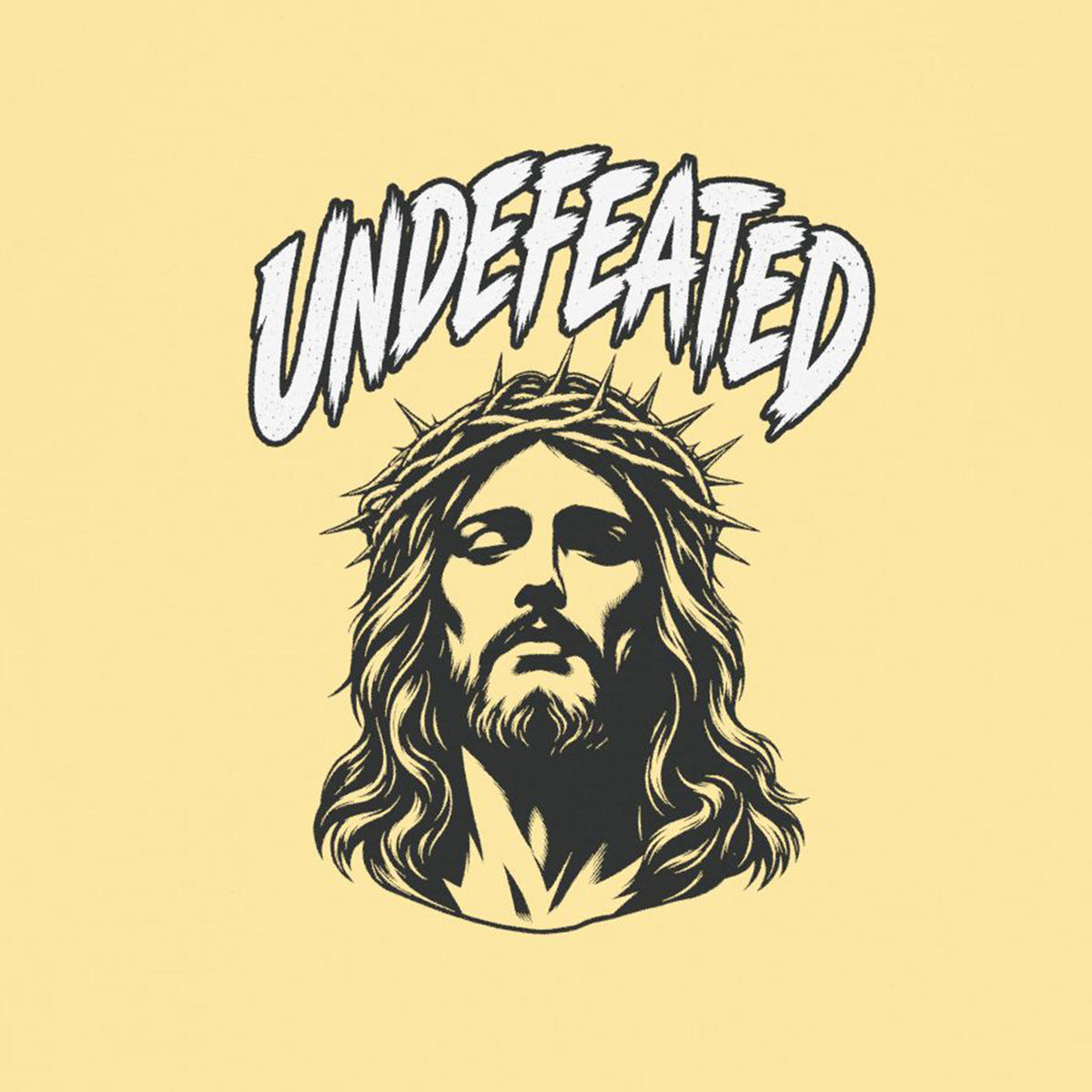 Undefeated Jesus Youth Tee — Christian Inspirational Graphic T-Shirt