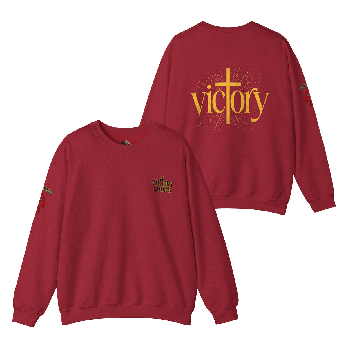 Undefeated Jesus Crewneck Sweatshirt — Victory Design