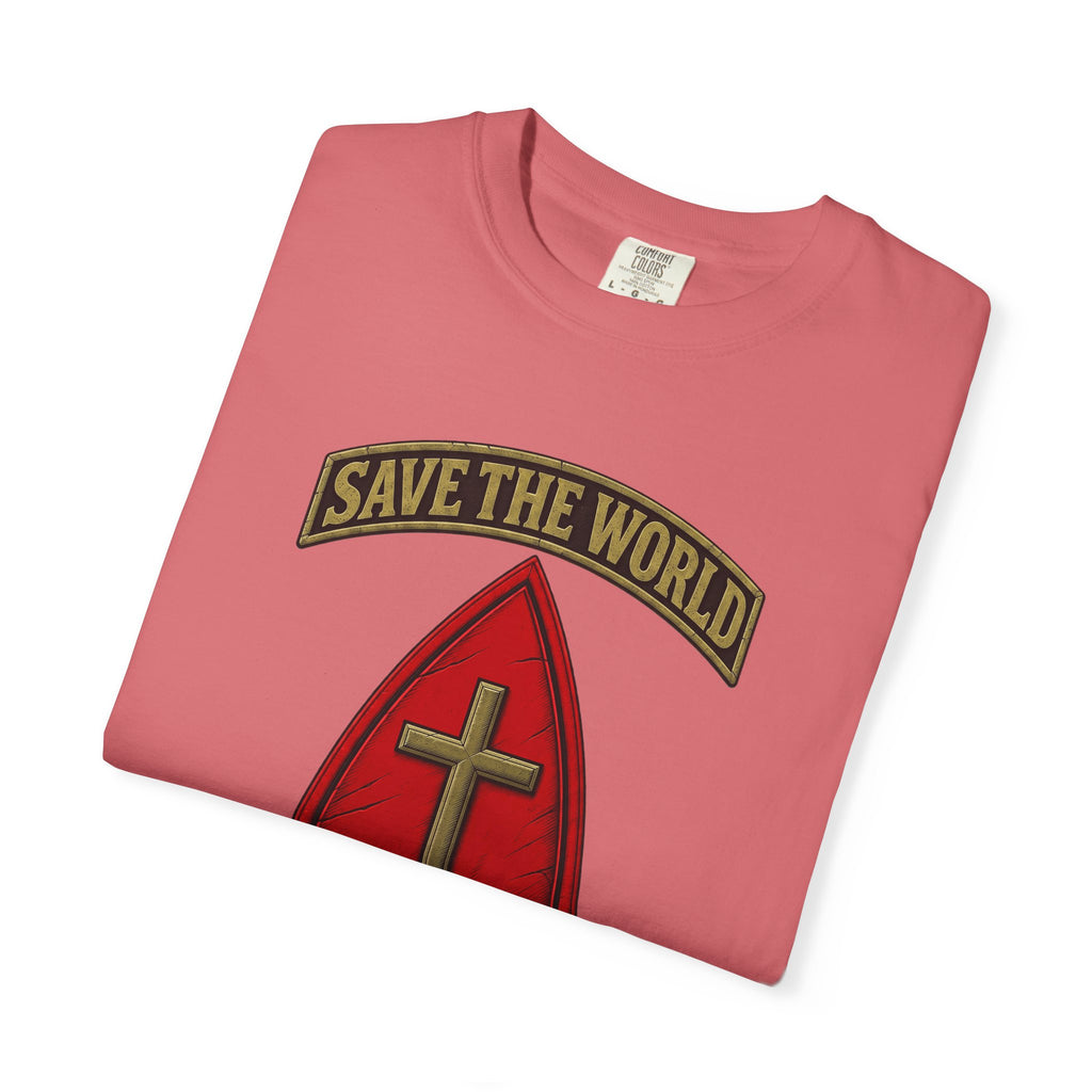 Save The World Christian T-Shirt, Front Design