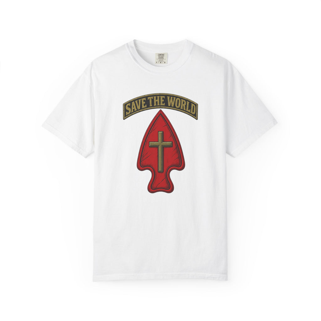 Save The World Christian T-Shirt, Front Design