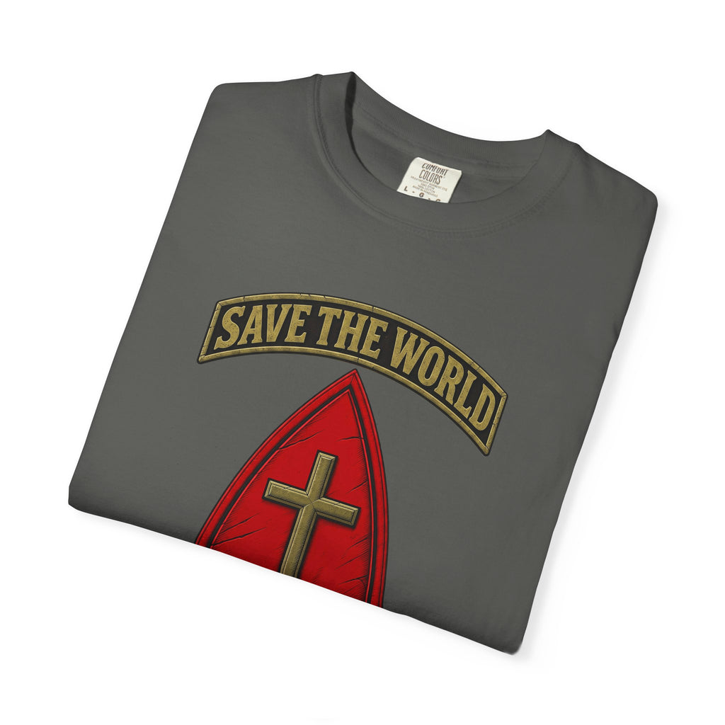 Save The World Christian T-Shirt, Front Design