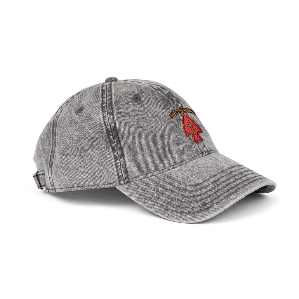 Vintage Embroidered Cap — Save the World Tab