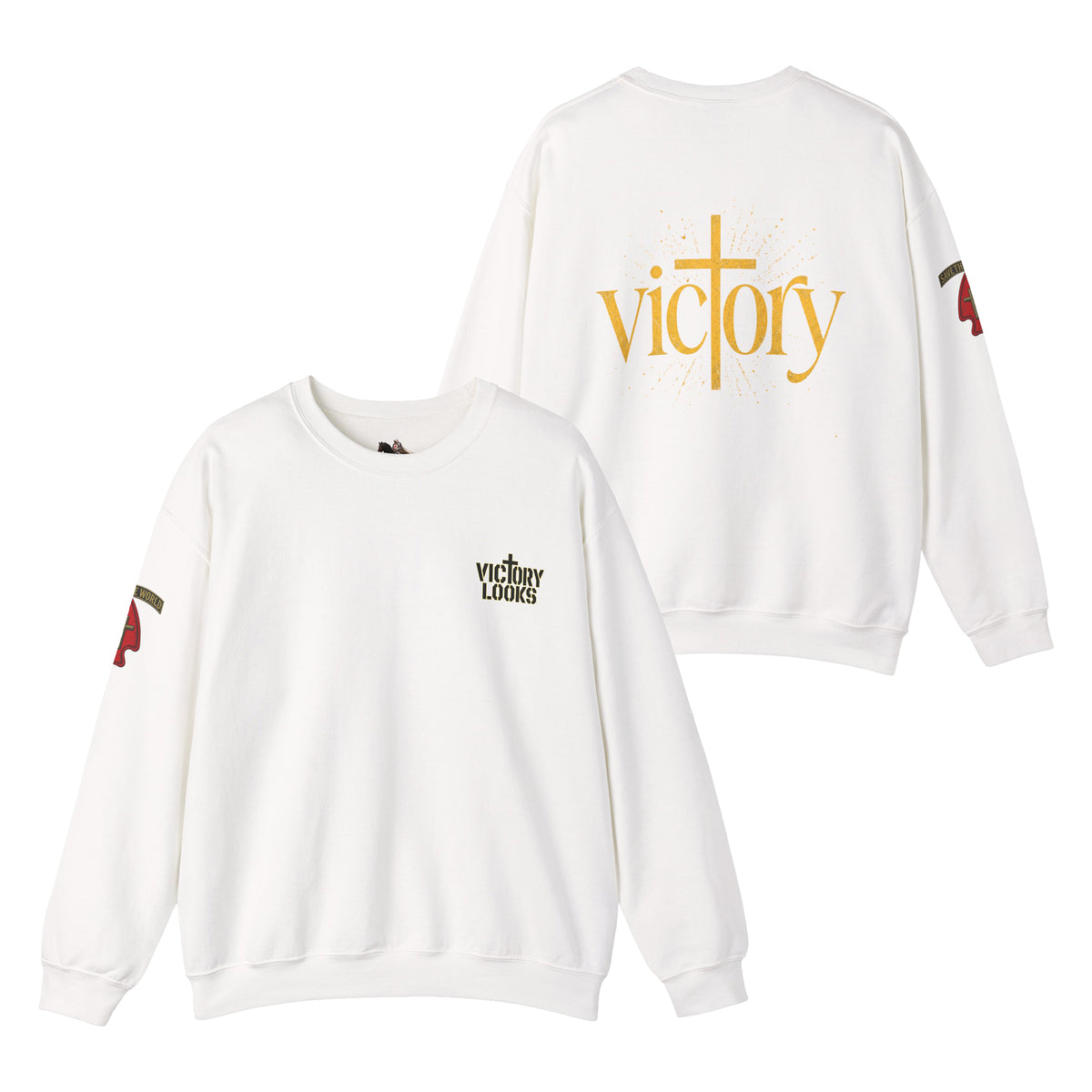 Undefeated Jesus Crewneck Sweatshirt — Victory Design