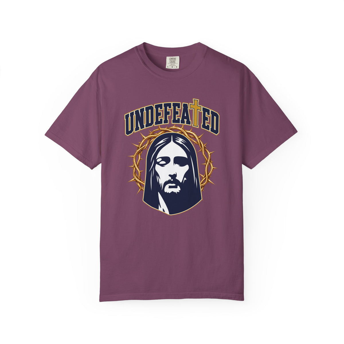 Undefeated Jesus T-Shirt — Christian Graphic Tee with Crown of Thorns