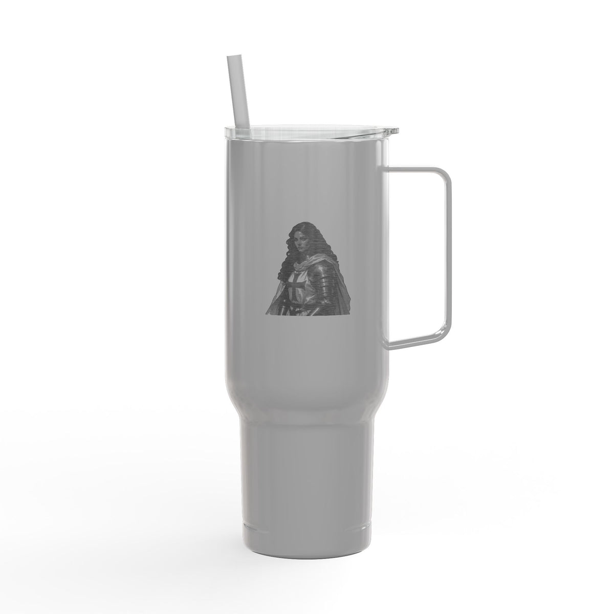 40oz Engraved Insulated Tumbler with Handle & Lid — 'Victory' Splash Design