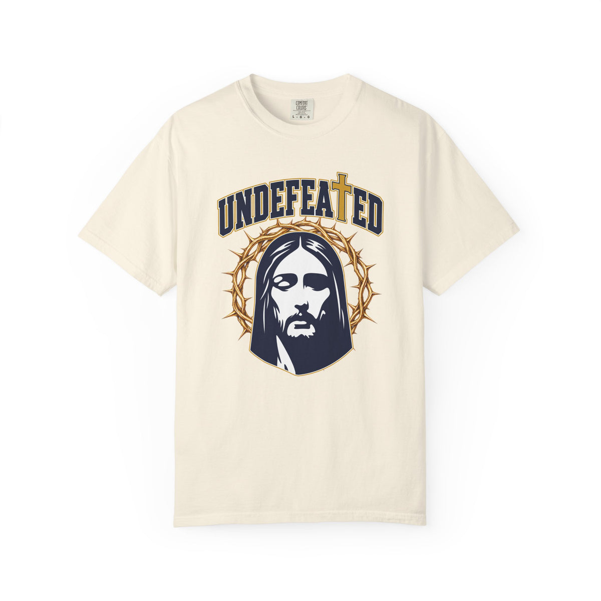 Undefeated Jesus T-Shirt — Christian Graphic Tee with Crown of Thorns