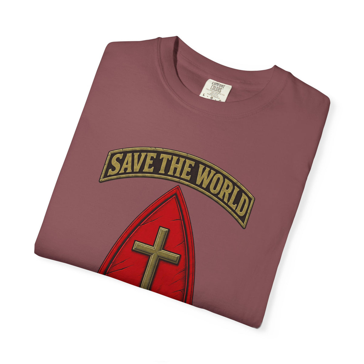 Save The World Christian T-Shirt, Front Design