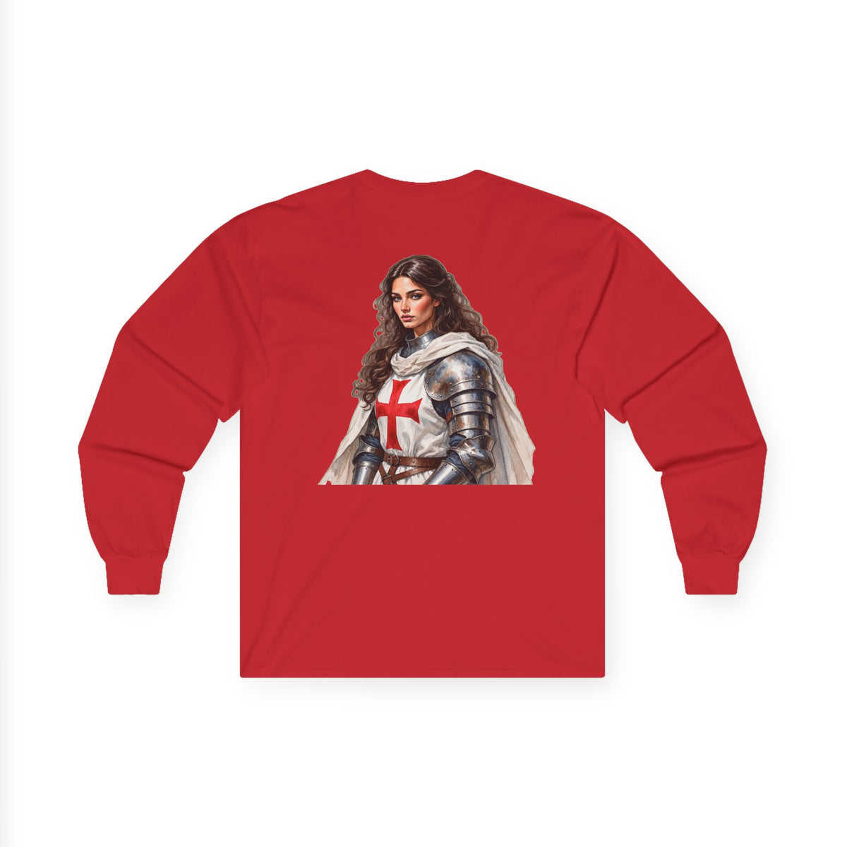 Crusader Knightess Long Sleeve Tee Up To 5XL