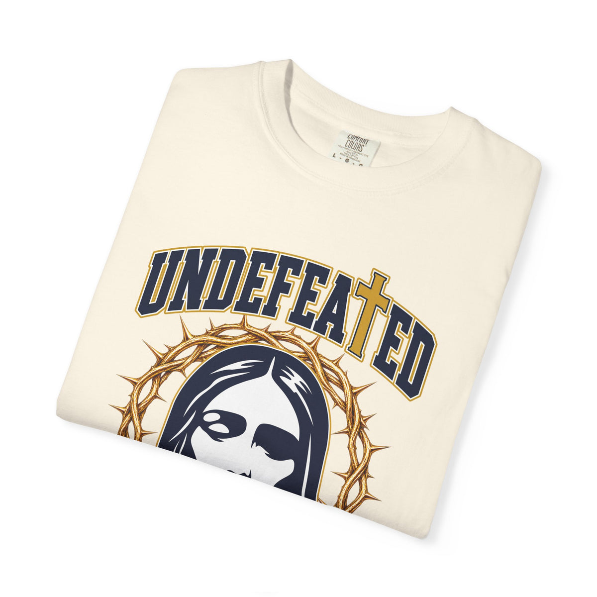 Undefeated Jesus T-Shirt — Christian Graphic Tee with Crown of Thorns