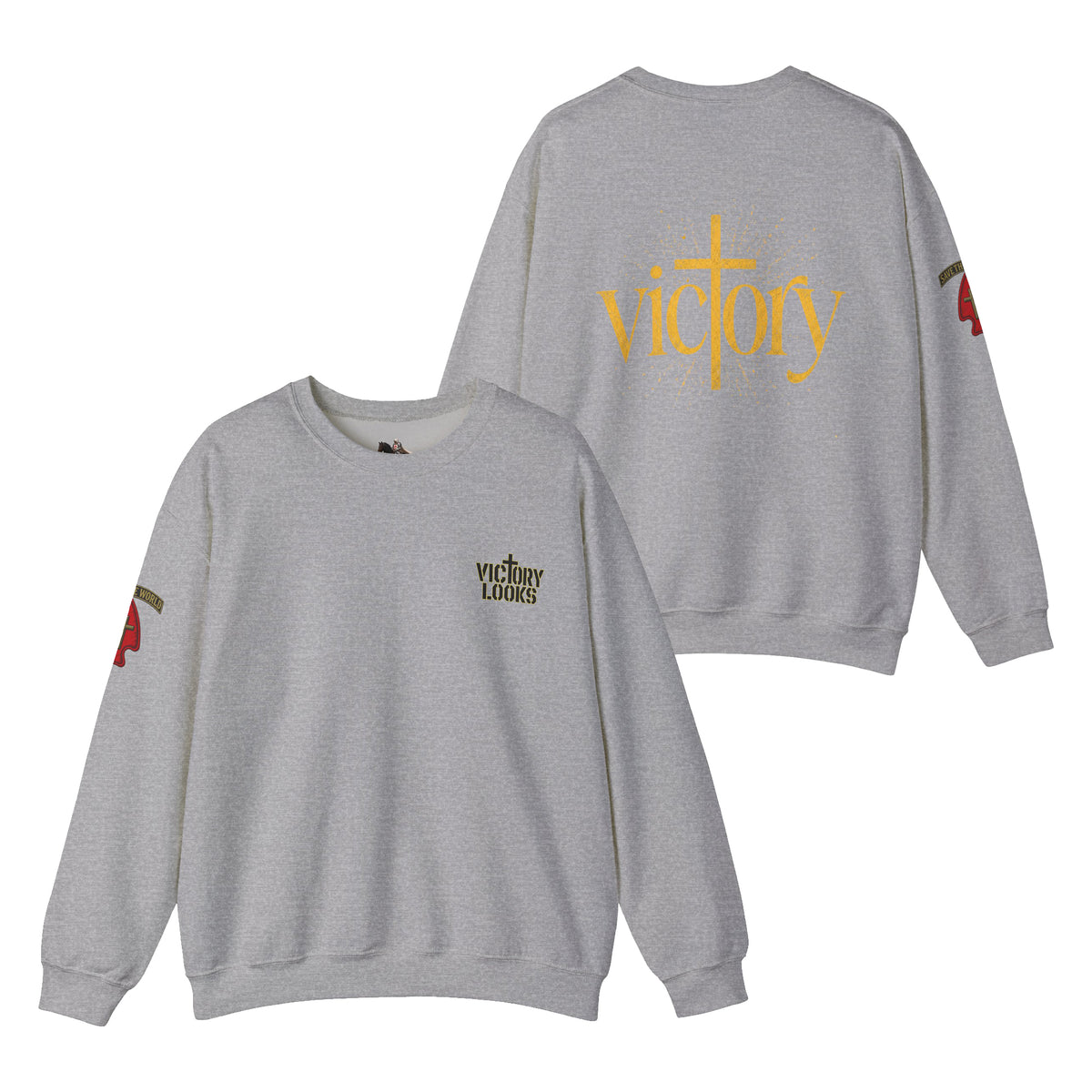 Undefeated Jesus Crewneck Sweatshirt — Victory Design