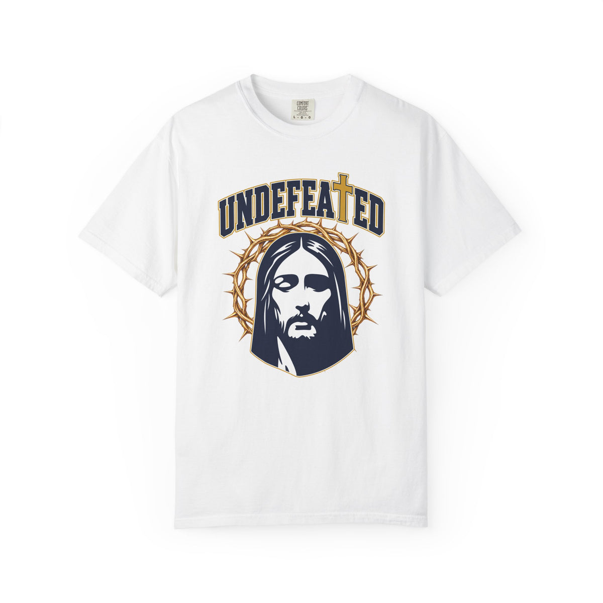 Undefeated Jesus T-Shirt — Christian Graphic Tee with Crown of Thorns