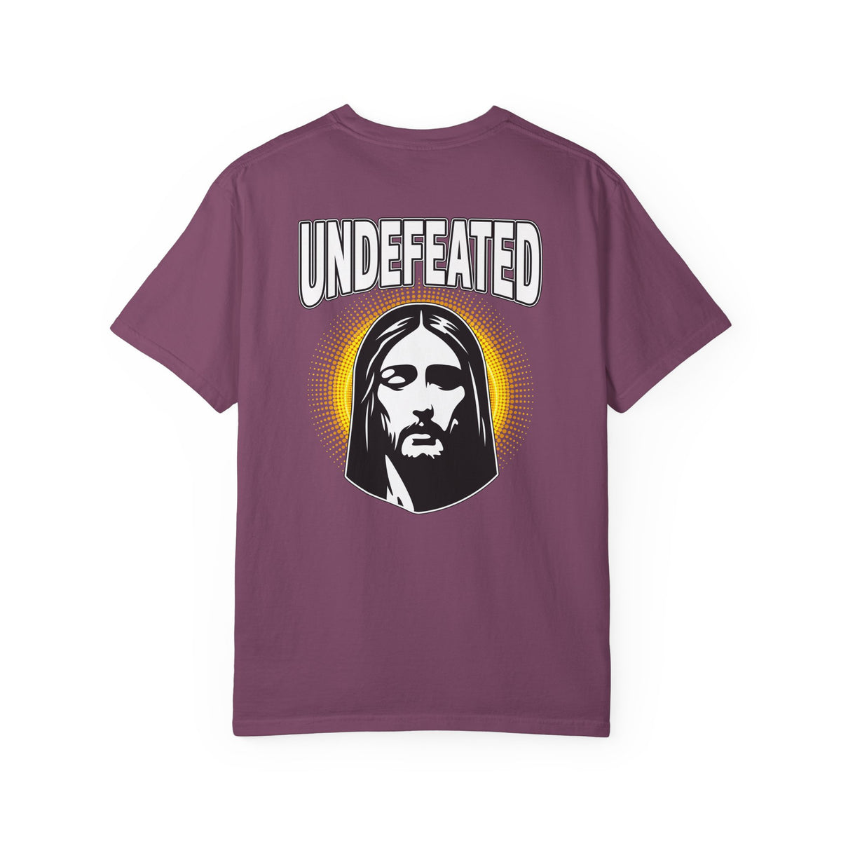 T-Shirt — "Undefeated" Jesus Graphic Tee (Christian Inspirational)
