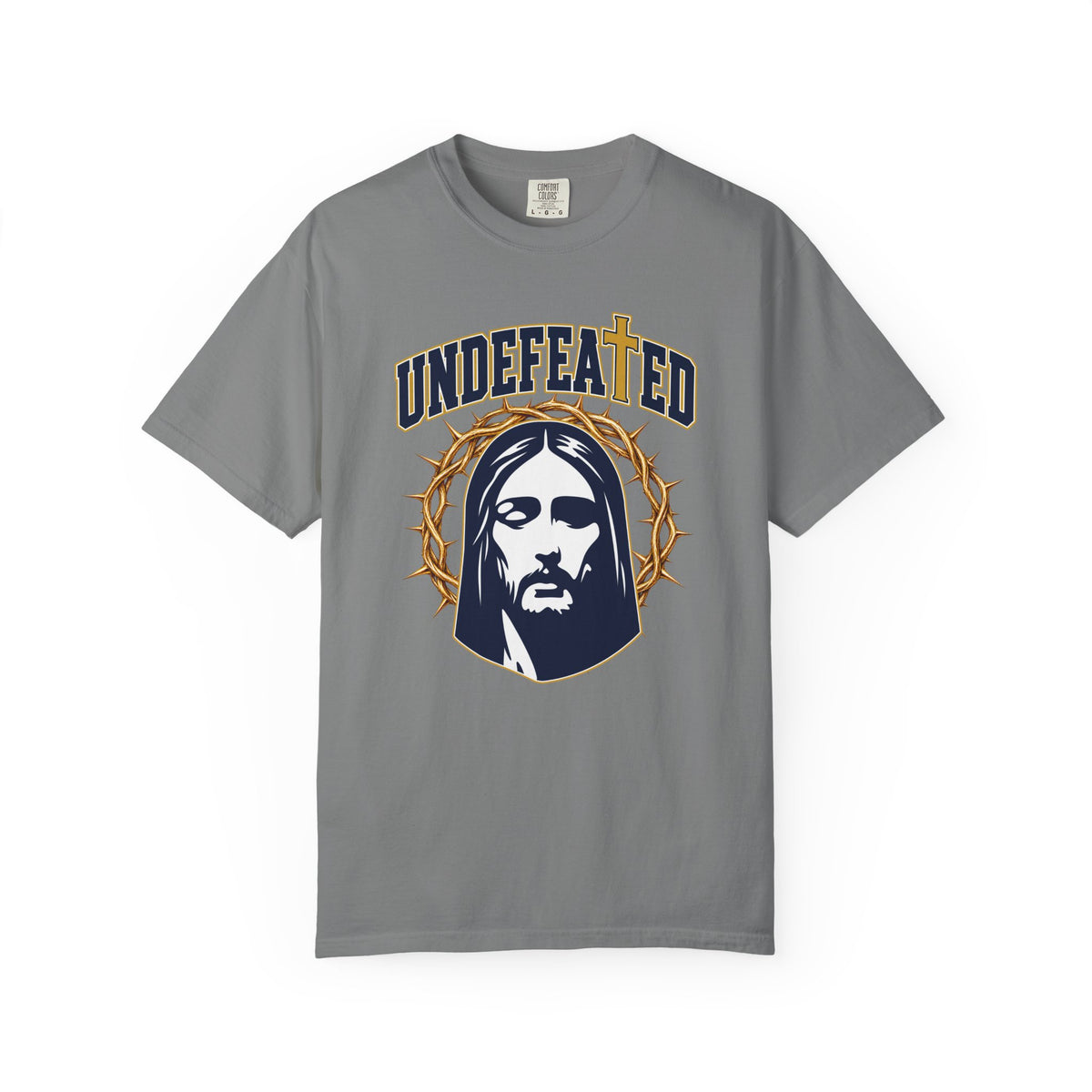 Undefeated Jesus T-Shirt — Christian Graphic Tee with Crown of Thorns