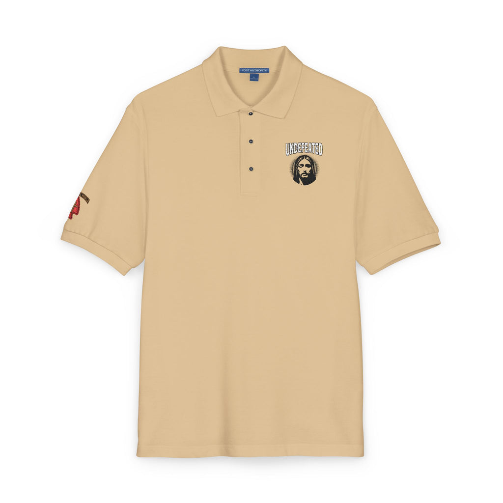 Embroidered 'Jesus' Portrait Polo — Up To 5XL