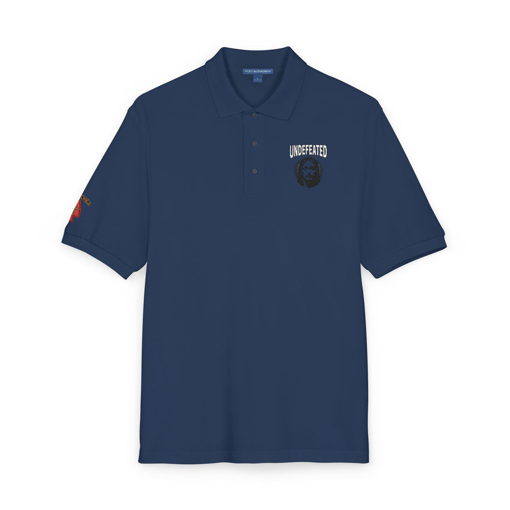 Embroidered 'Jesus' Portrait Polo — Up To 5XL