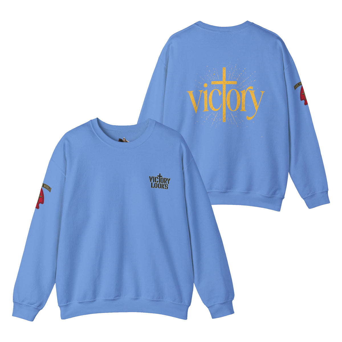 Undefeated Jesus Crewneck Sweatshirt — Victory Design