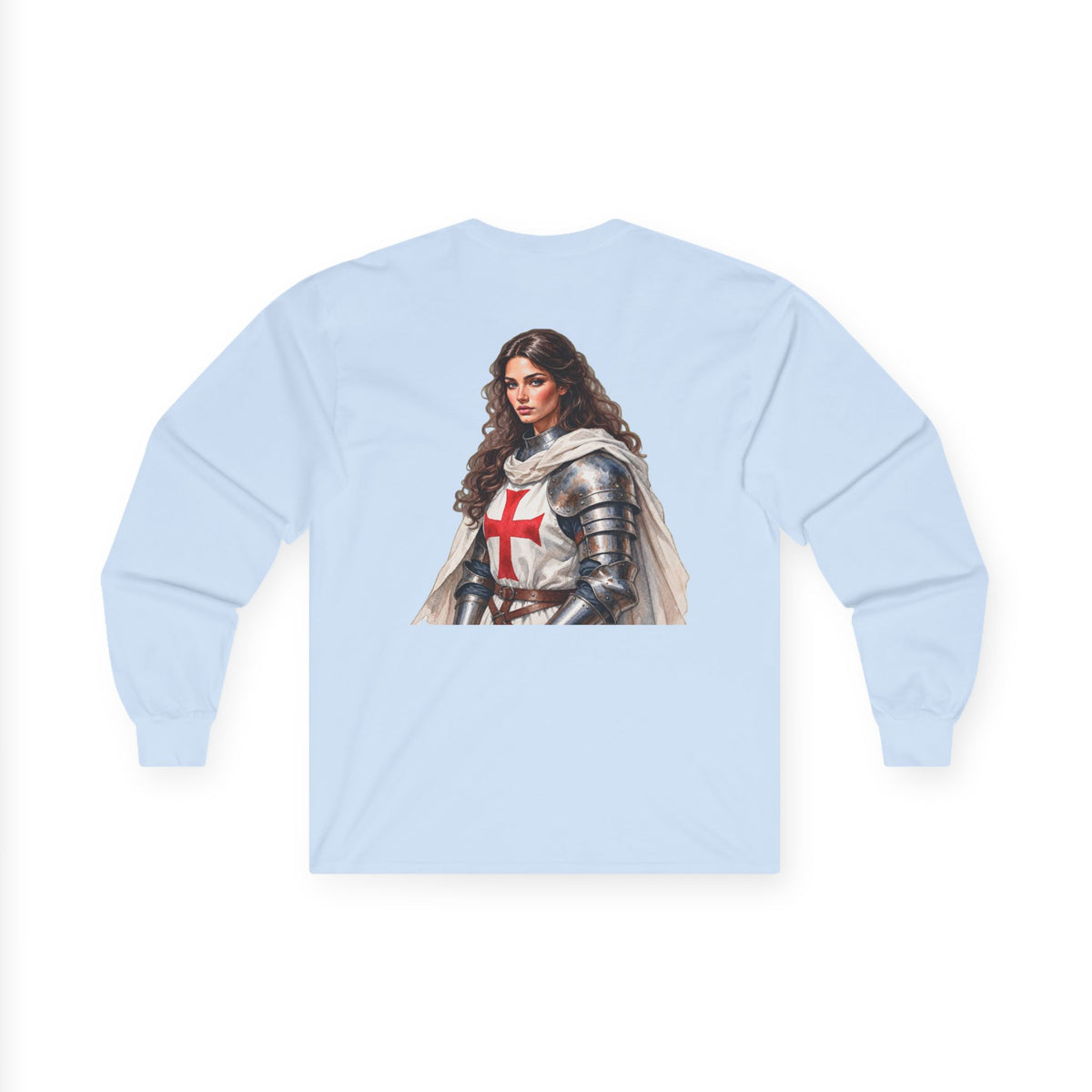 Crusader Knightess Long Sleeve Tee Up To 5XL