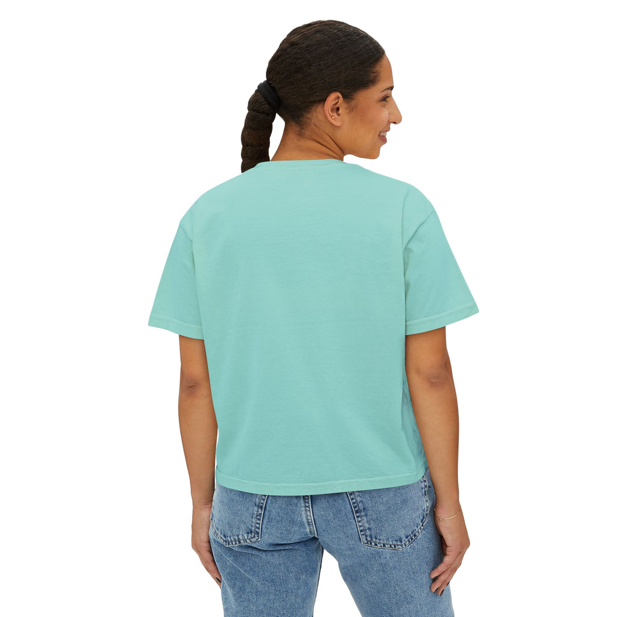 Undefeated Jesus Boxy Tee — For Women