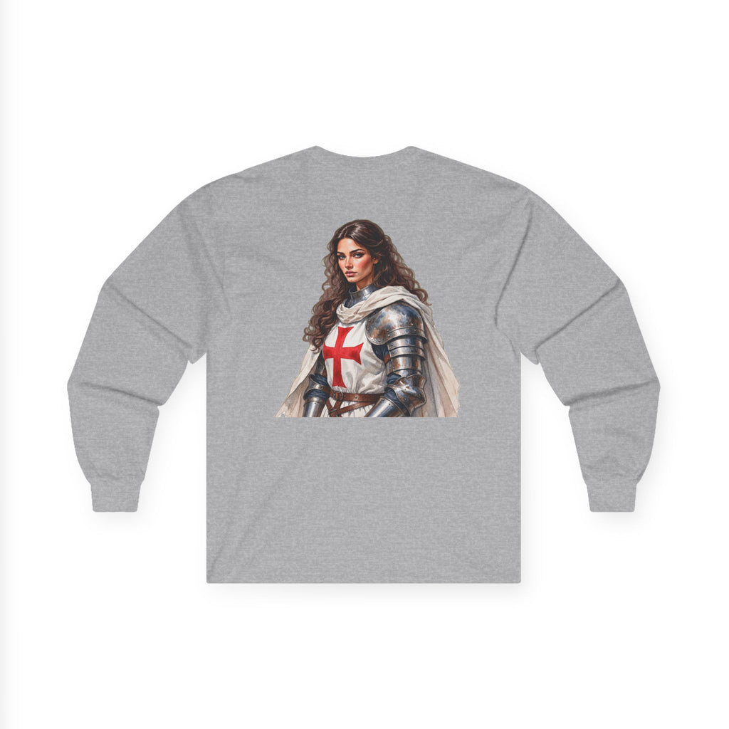 Crusader Knightess Long Sleeve Tee Up To 5XL