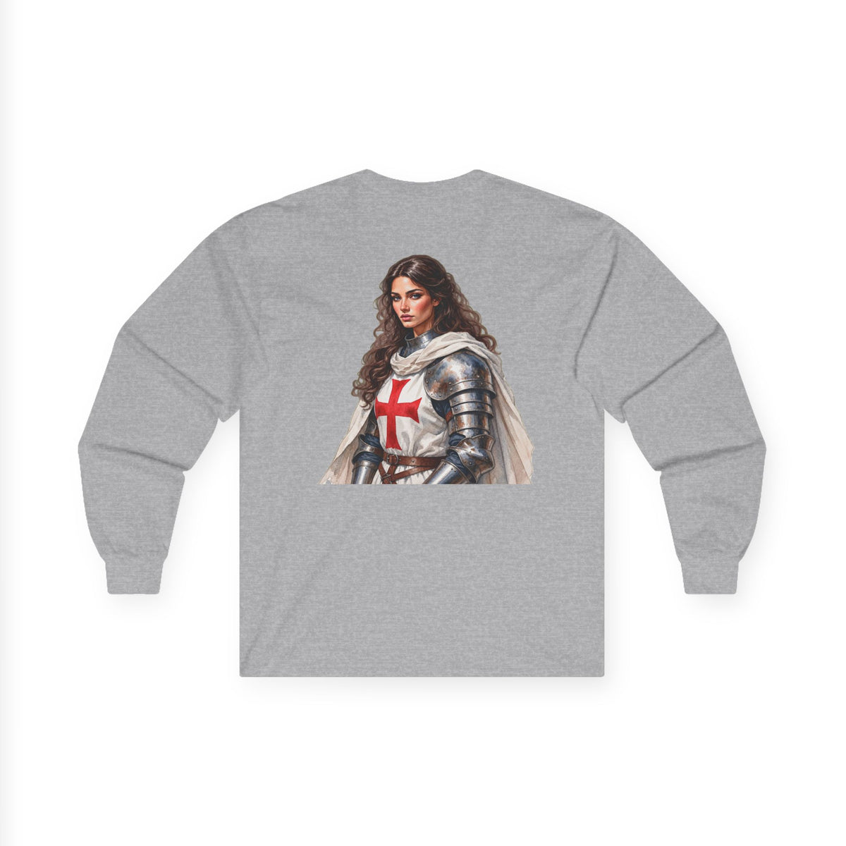 Crusader Knightess Long Sleeve Tee Up To 5XL