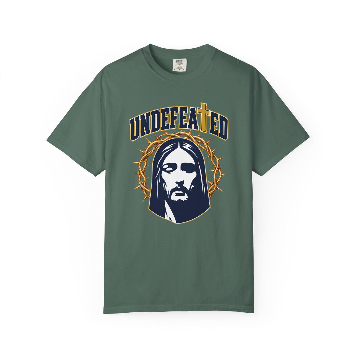 Undefeated Jesus T-Shirt — Christian Graphic Tee with Crown of Thorns