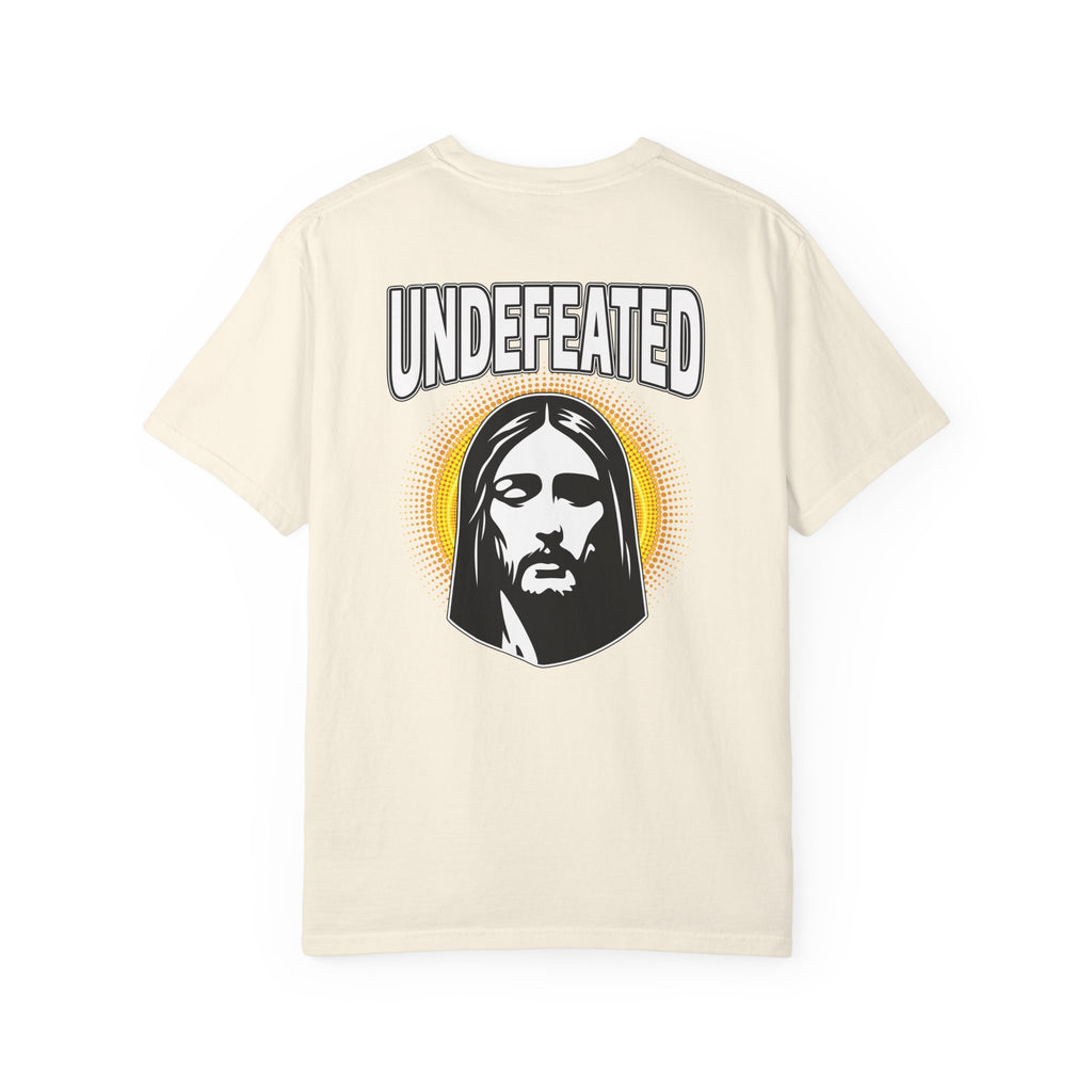 T-Shirt — "Undefeated" Jesus Graphic Tee (Christian Inspirational)