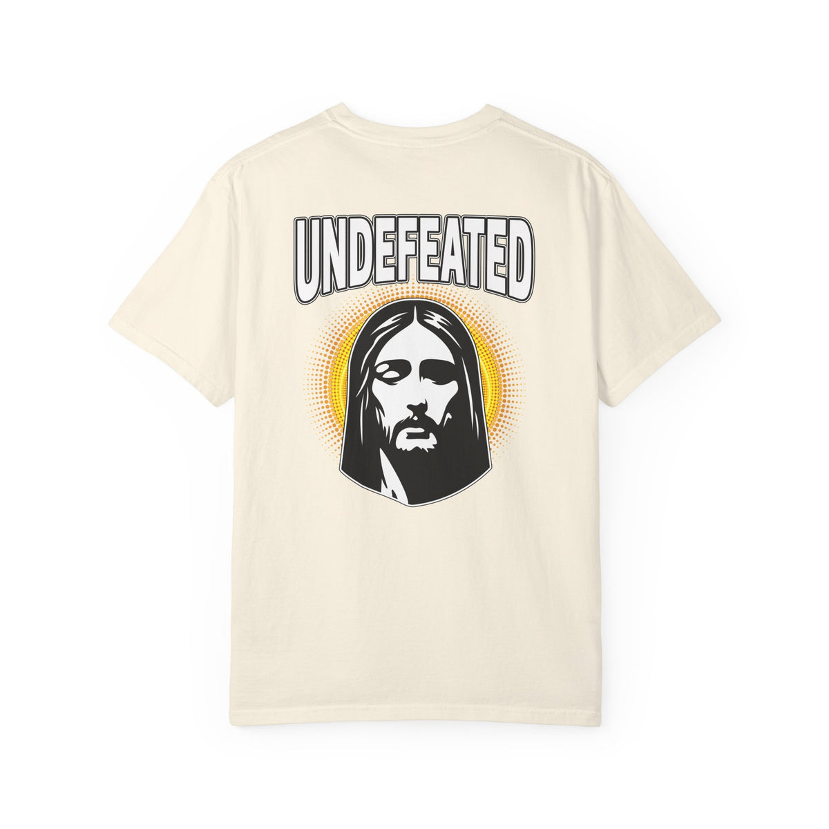 T-Shirt — "Undefeated" Jesus Graphic Tee (Christian Inspirational)