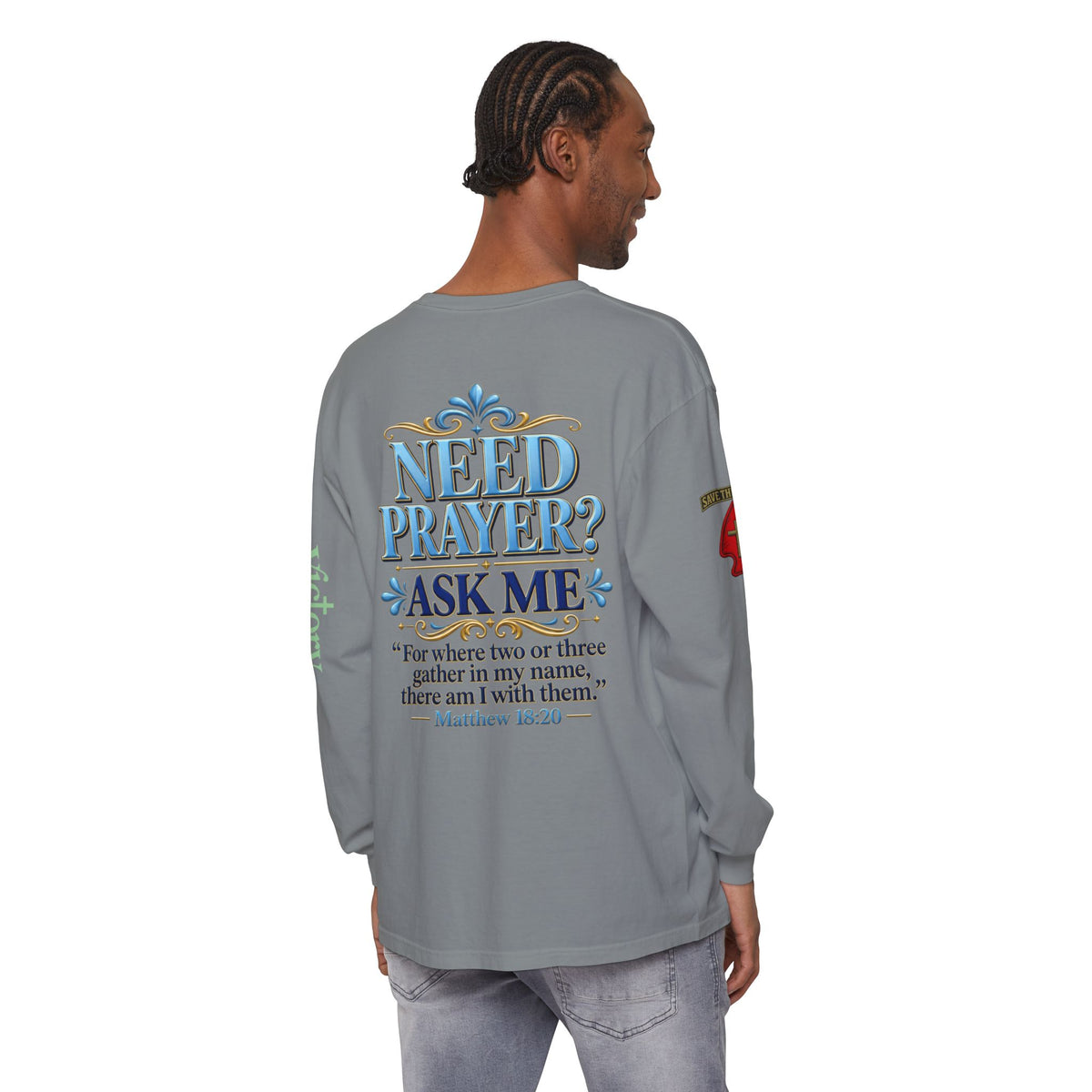 Need Prayer? Long Sleeve Tee — Start the Conversation