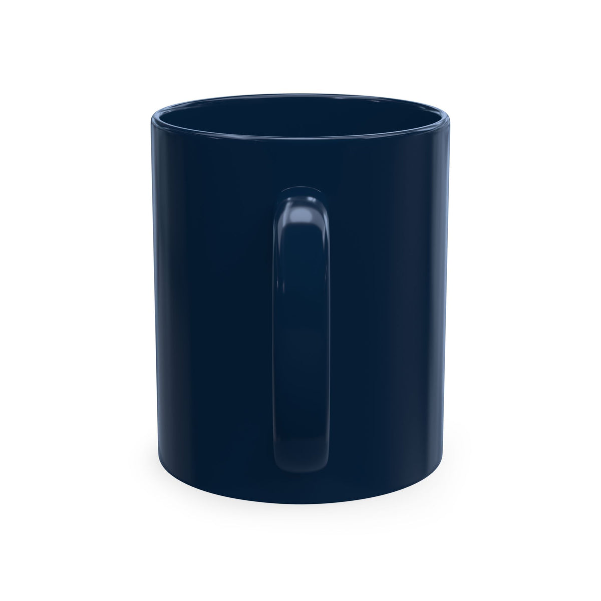 Undefeated Ceramic Mug — Black Motivational Coffee Cup with Vintage Portrait