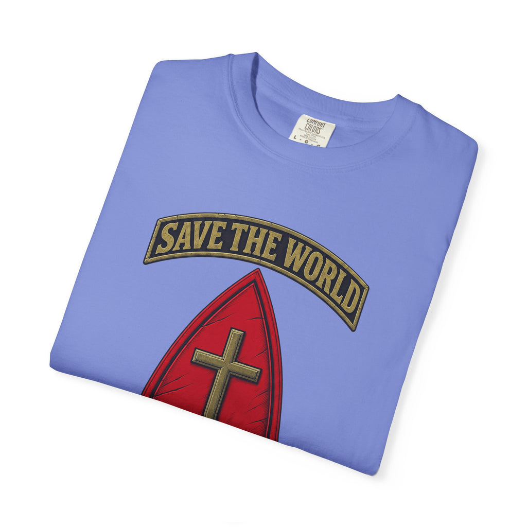 Save The World Christian T-Shirt, Front Design