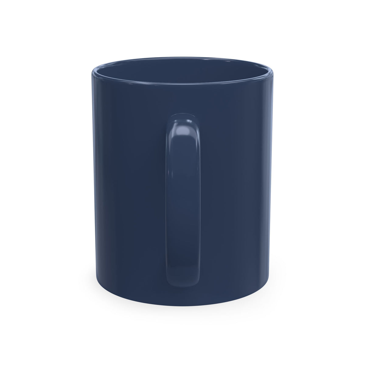 Undefeated Ceramic Mug — Black Motivational Coffee Cup with Vintage Portrait
