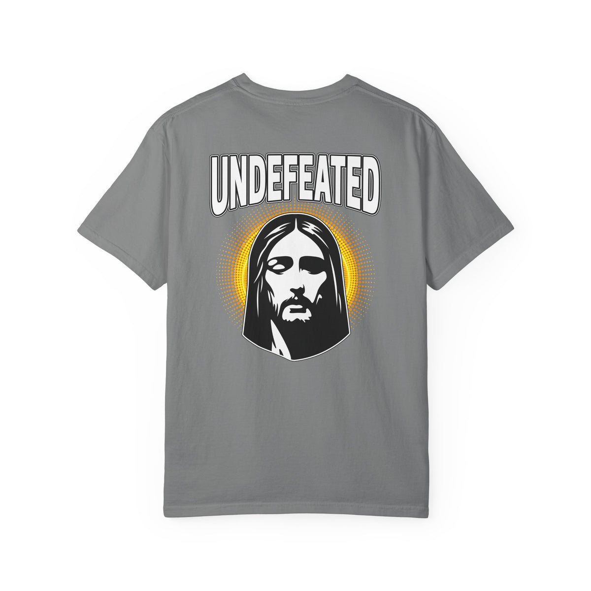 T-Shirt — "Undefeated" Jesus Graphic Tee (Christian Inspirational)