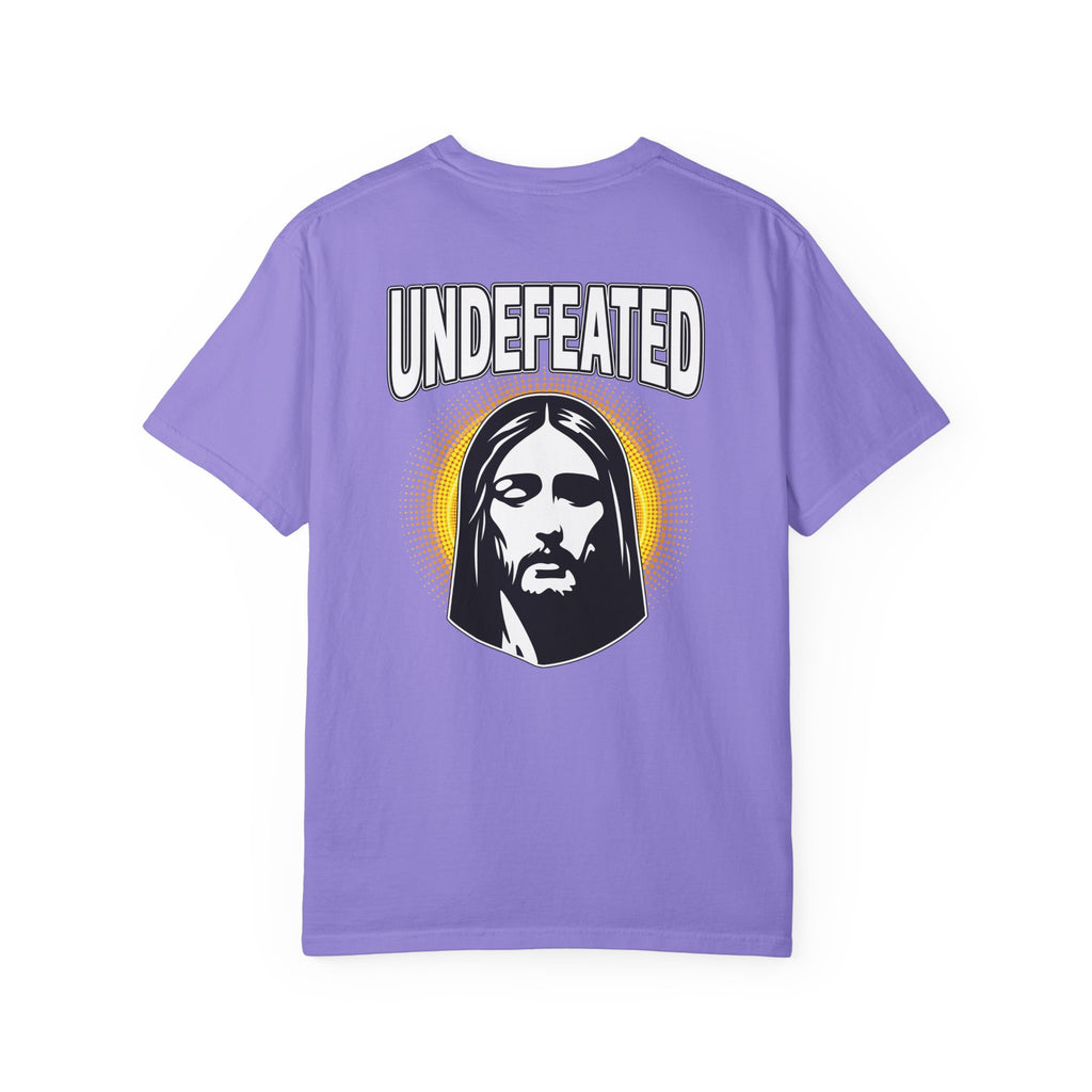 T-Shirt — "Undefeated" Jesus Graphic Tee (Christian Inspirational)