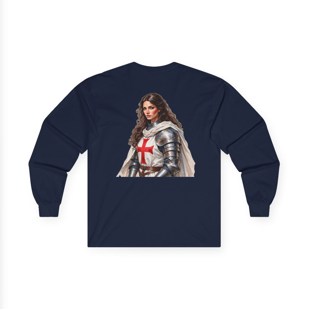 Crusader Knightess Long Sleeve Tee Up To 5XL