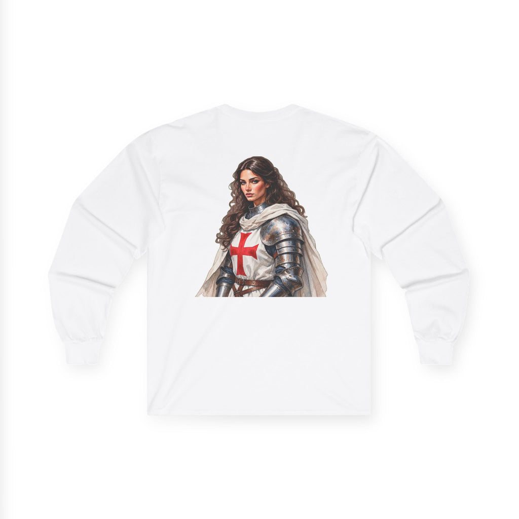 Crusader Knightess Long Sleeve Tee Up To 5XL
