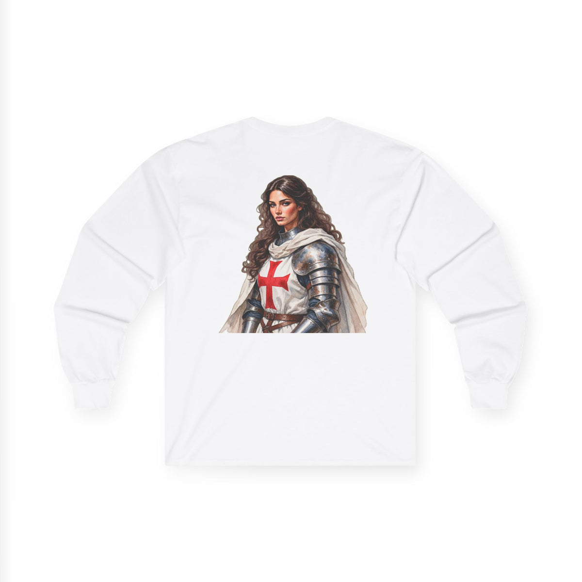 Crusader Knightess Long Sleeve Tee Up To 5XL