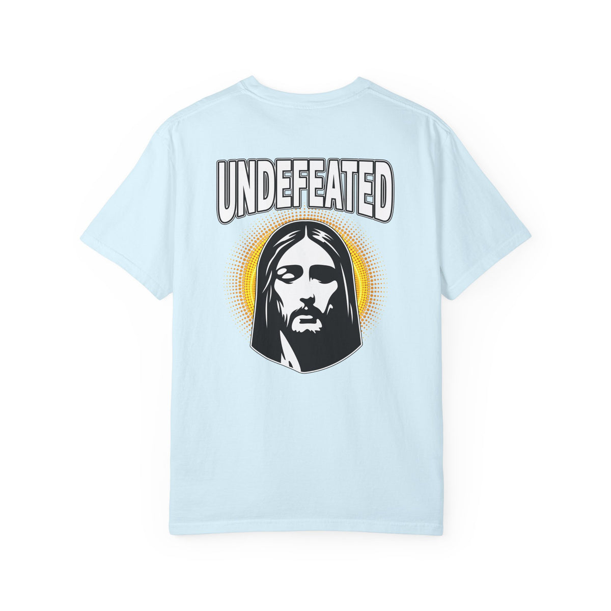 T-Shirt — "Undefeated" Jesus Graphic Tee (Christian Inspirational)