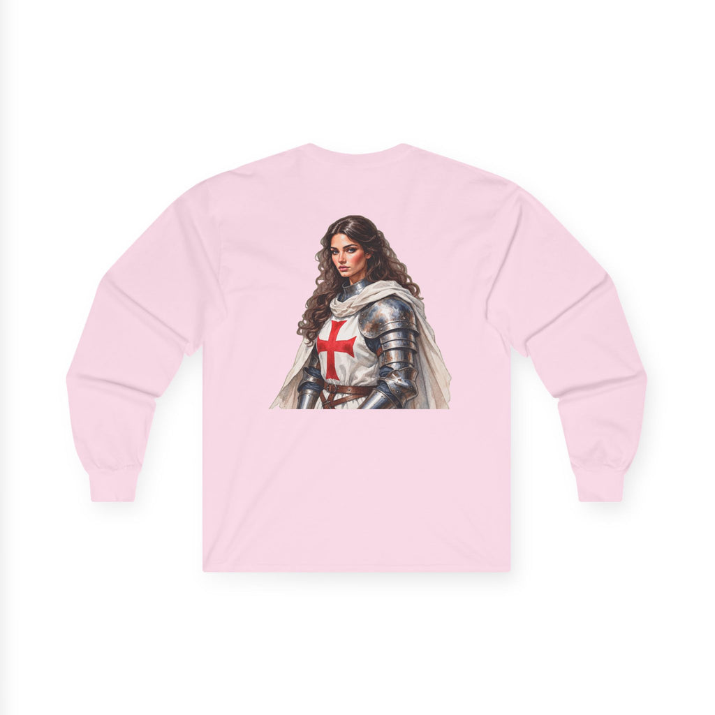 Crusader Knightess Long Sleeve Tee Up To 5XL