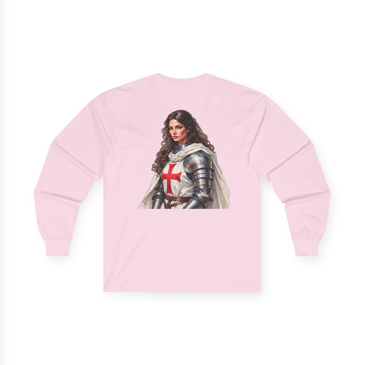 Crusader Knightess Long Sleeve Tee Up To 5XL