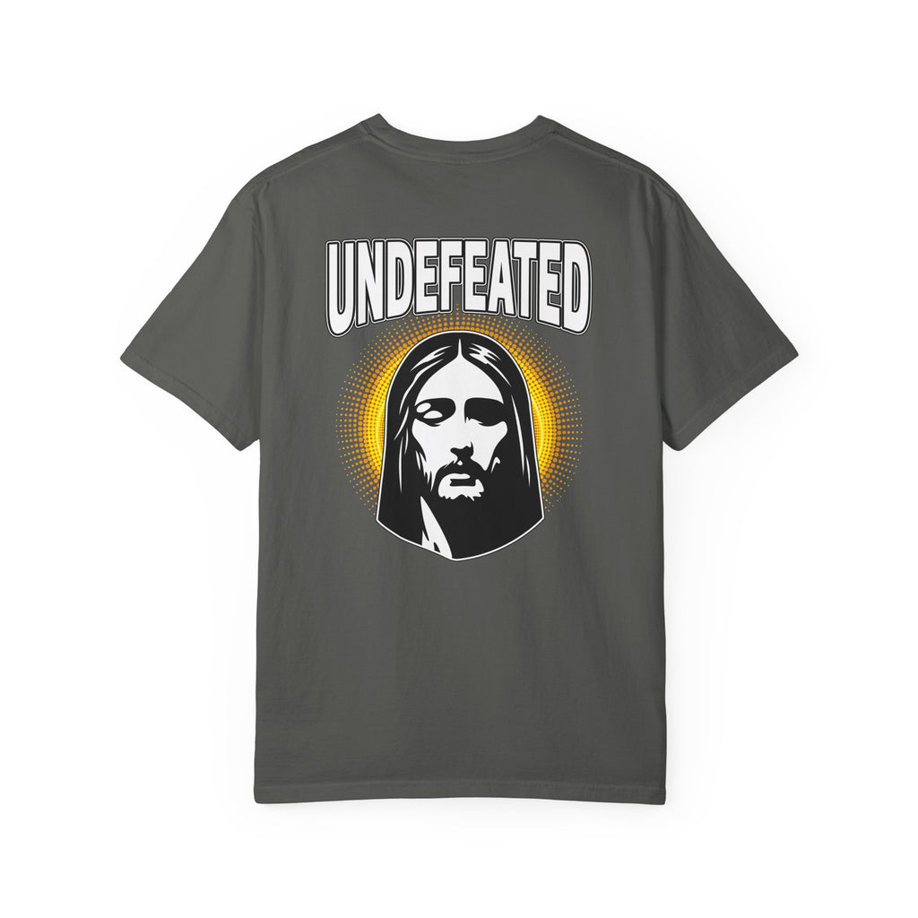 T-Shirt — "Undefeated" Jesus Graphic Tee (Christian Inspirational)